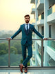 Rama Coloured Polyester Terry Cotto 5 Pc Designer Suit