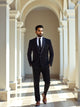 Black Polyester Terylene 5 Pc Tuxido Designer Suit