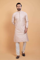 Self Jacquard Sequence Design Kurta Set