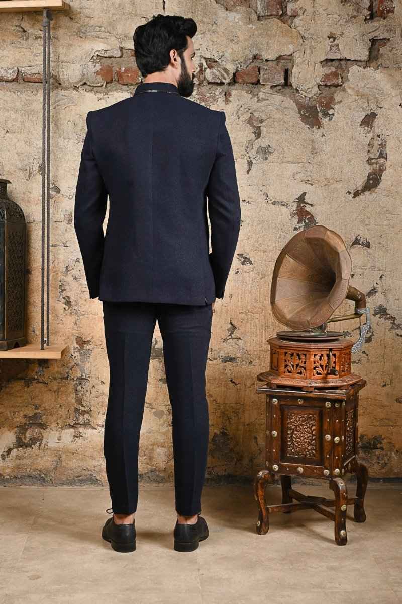 Navy Blue Stylish Bandhagala For Party Wear