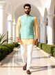 Pista Floral Imperial Jaal Cotton Silk Waist Coat