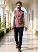 Plain Textured Polyester Waistcoat
