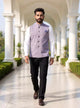 Plain Textured Polyester Waistcoat