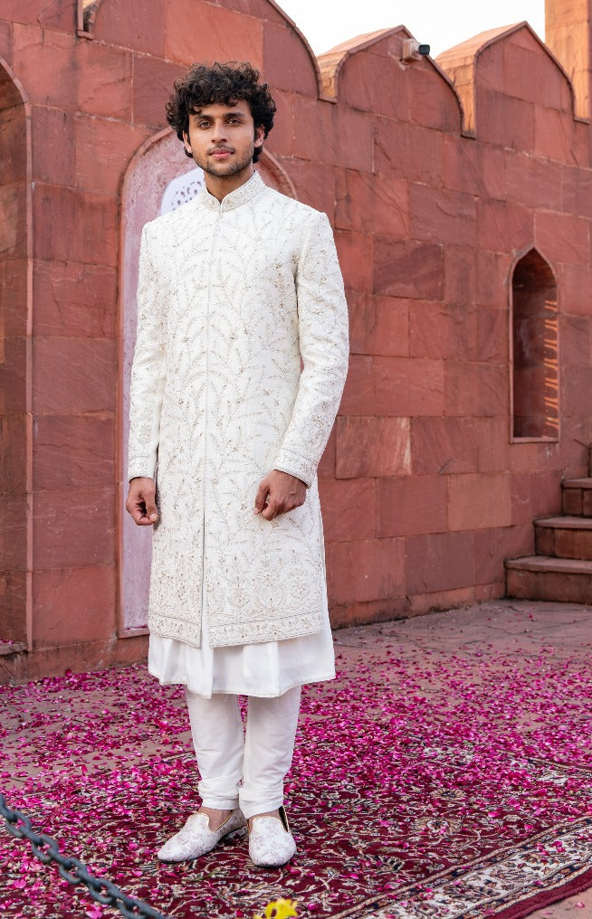 Wedding Wear Fabric based designs Mens Semi Indo Western Suit at Rs  2050/piece in Bhopal