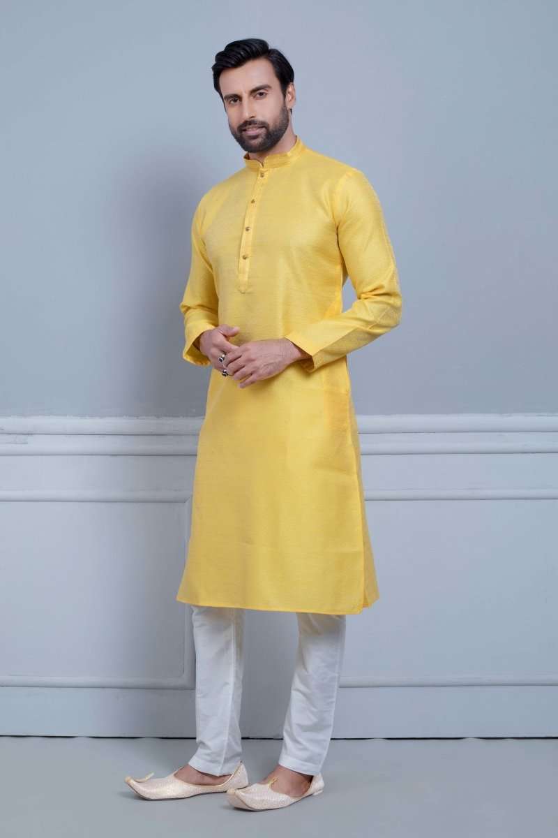 Simple Self Made Festive Design Kurta Set