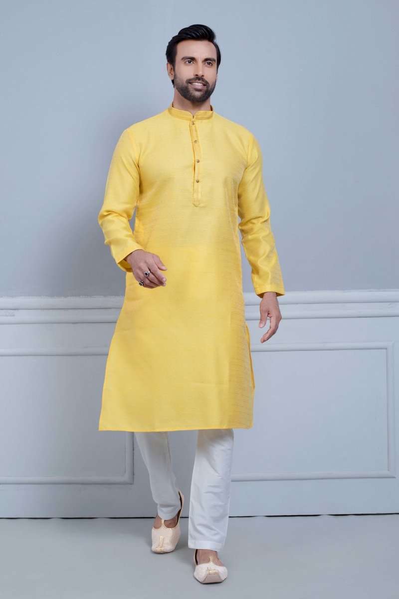 Simple Self Made Festive Design Kurta Set