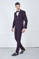 Purple Designer Tuxido Suit