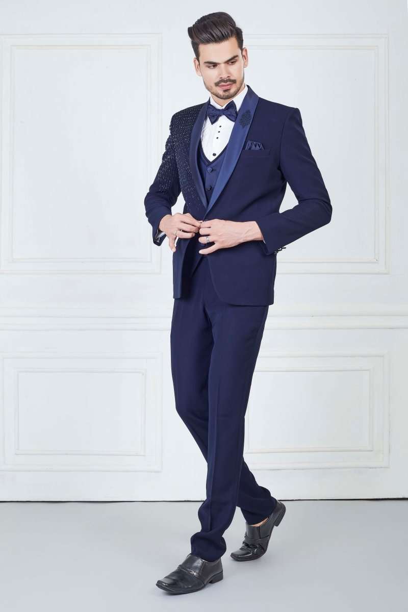 Navy Blue Designer Suit