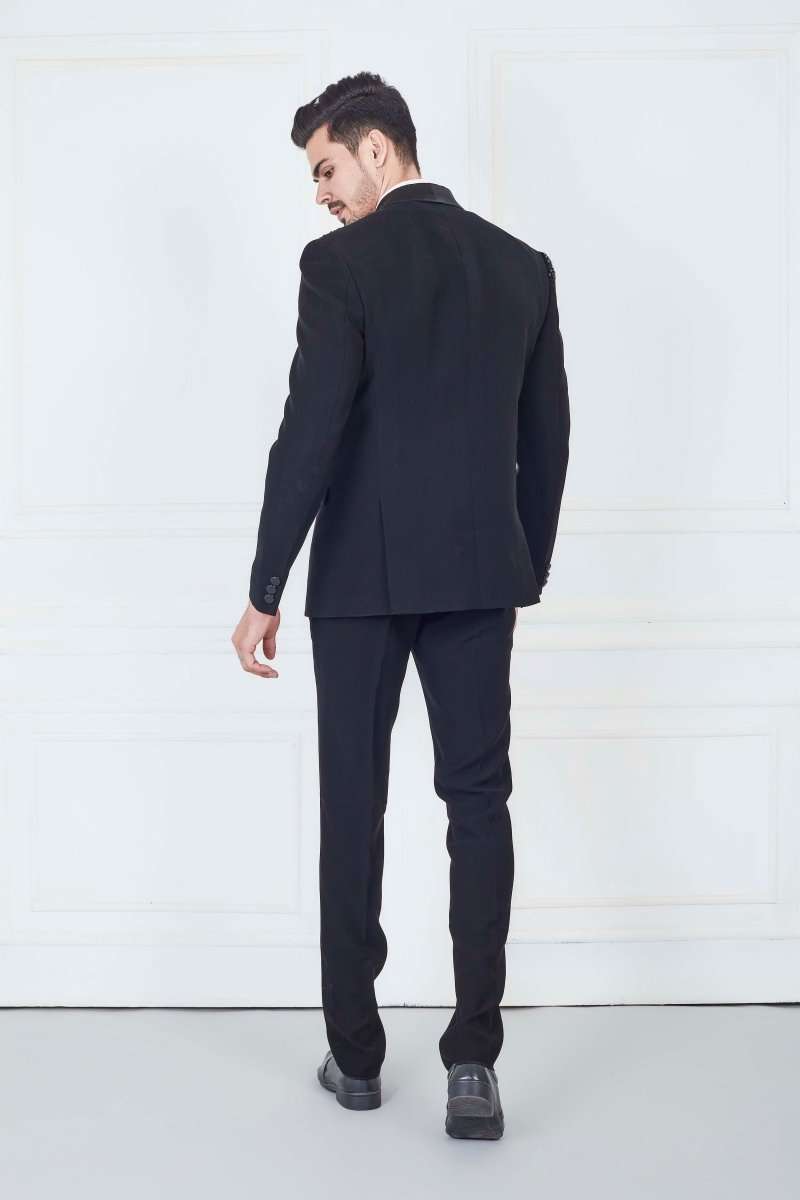 Extreme Black Designer Party Tuxido Suit