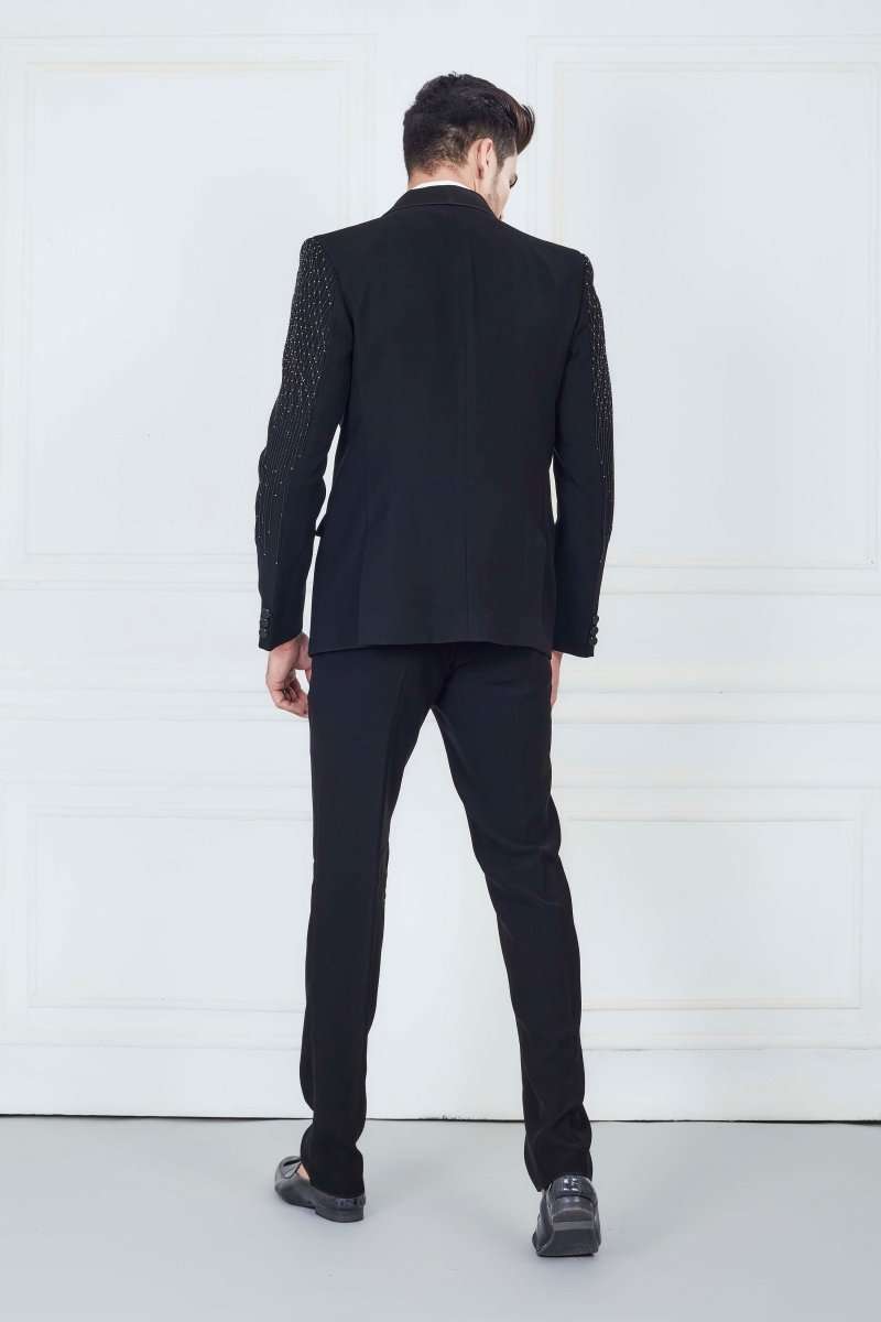 Black Astonishing Party Wear Tuxido Suit