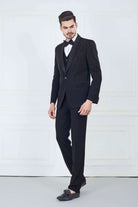 Black Astonishing Party Wear Tuxido Suit