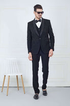 Black Astonishing Party Wear Tuxido Suit