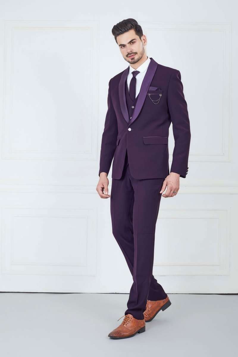 Purple Stylish Designer Suit