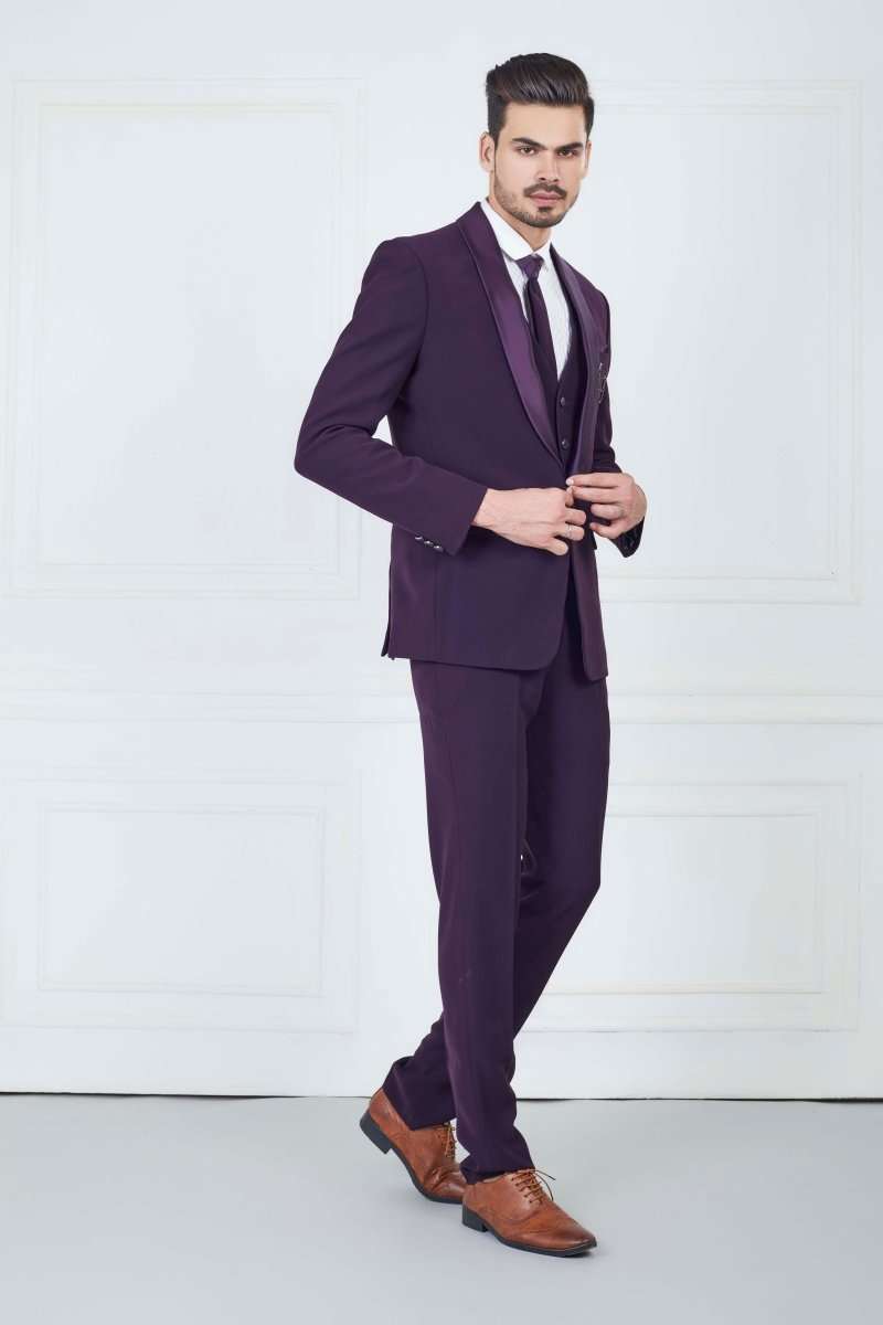 Purple Stylish Designer Suit