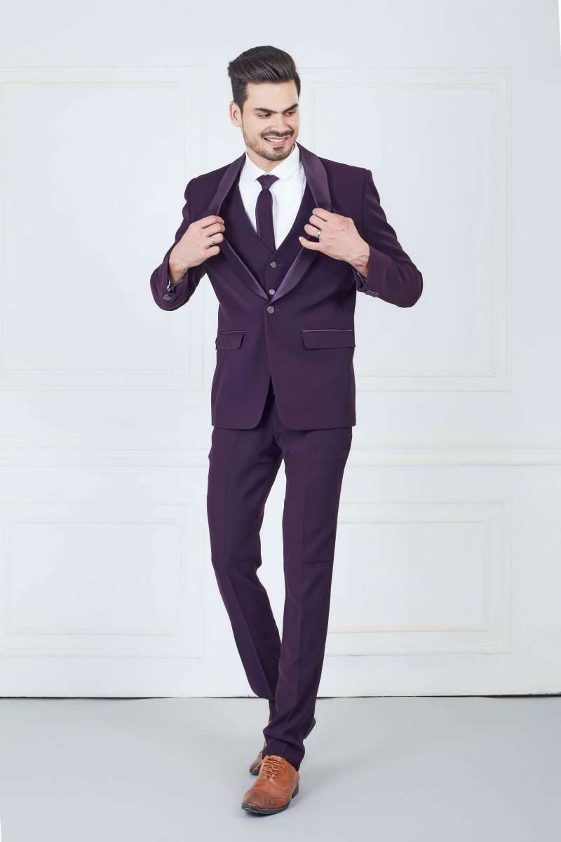 Purple Stylish Designer Suit