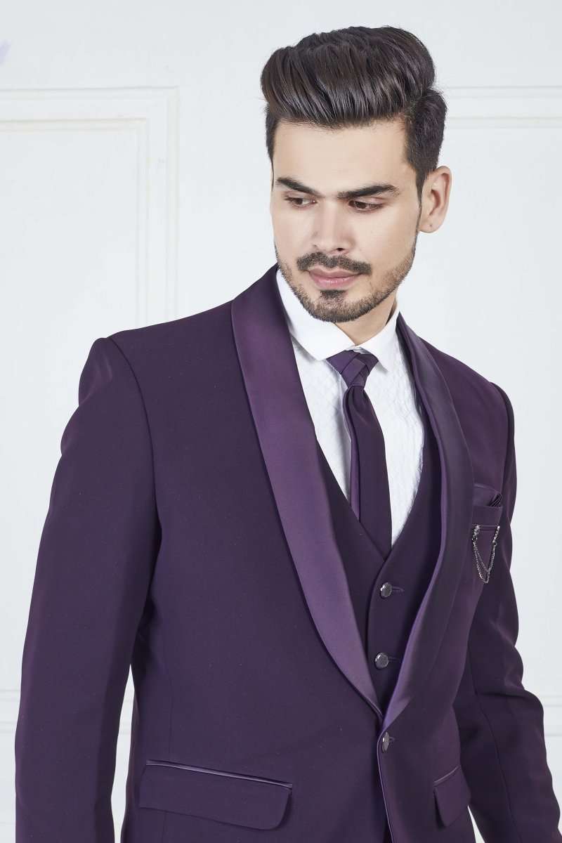 Purple Stylish Designer Suit