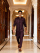 Self Graphic Design Satin Bandhagala Set