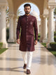 Self Brocade Weaving Jacquard Semi-Indo