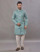 Imperial Floral Patterned Jacquard Semi-Indo Style