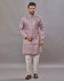 Imperial Floral Patterned Jacquard Semi-Indo Style