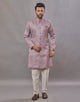 Imperial Floral Patterned Jacquard Semi-Indo Style