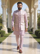 Bel Buti Patterned Embroidered Raw Silk Kurta Jacket Set