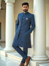 Self Design Thread Embroidery work Cotton-Satin Kurta Jacket Set
