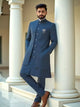 Self Design Thread Embroidery work Cotton-Satin Kurta Jacket Set