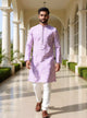 Floral Thread Embroidered work Georgette Kurta with Pajama