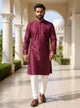Self Weaving with Zari Booti's Jacquard Kurta Pajama