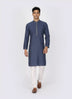 Self Thread with Zari Booti's Jacquard Kurta Pyjama Set