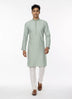 Self Thread with Zari Booti's Jacquard Kurta Pyjama Set