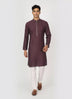 Self Thread with Zari Booti's Jacquard Kurta Pyjama Set