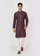 Self Thread with Zari Booti's Jacquard Kurta Pyjama Set