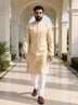 Cotton Self Design Weaving Kurta and Pyjama Set