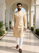 Cotton Self Design Weaving Kurta and Pyjama Set