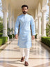 Cotton Self Design Weaving Kurta and Pyjama Set
