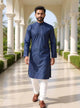Cotton Self Design Weaving Kurta and Pyjama Set