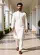 Botanical Print Men's Cotton Kurta Pyjama Set