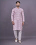 Graphic Design Embellished work Cotton Kurta Set