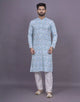 Graphic Design Embellished work Cotton Kurta Set