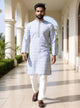 Thread with Embellished work Floral Design Cotton Silk Kurta Pajama