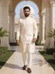 Self Highlighted Weaving Jacquard Kurta Pyjama Set
