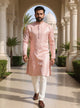 Self Highlighted Weaving Jacquard Kurta Pyjama Set