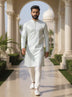 Self Highlighted Weaving Jacquard Kurta Pyjama Set