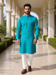 Self Pattern Giza Cotton Kurta Pyjama