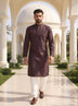 Cotton Self Design Men's Kurta and Pyjamas