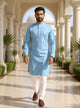Men's Self Weaving Design Cotton Kurta Pajama Set