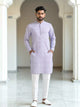 All Over Ikat Print Span-Cotton Kurta Set