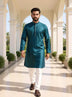 Self Patterned Jacquard Kurta Pajama for Men